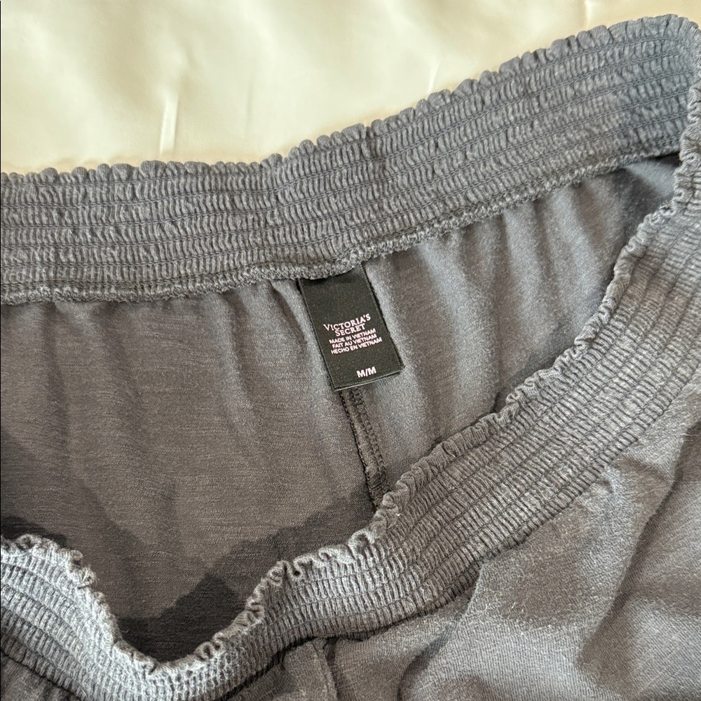 Victoria's Secret Gray Pajama Set with Gold Accents. Size M. - Picture 7 of 12